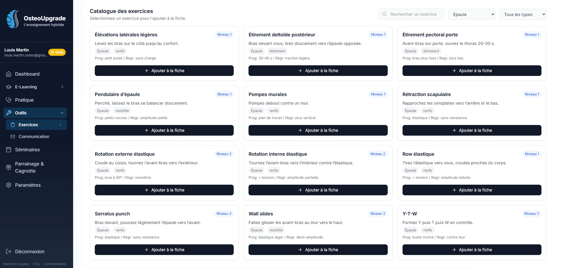 Apercu - Outils professionnels